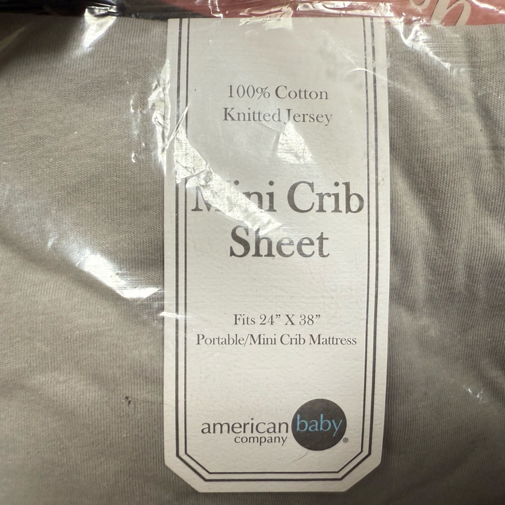 American Baby Company Mini Crib Sheet